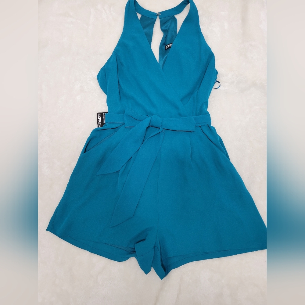 Express - Size 0 - Teal Blue - Romper